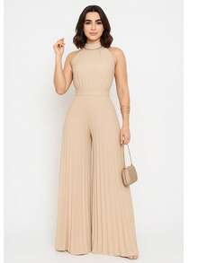 Women Jumpsuits - 米色 - 查看 2