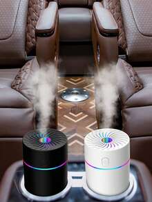 Odświeżacz powietrza i nawilżacz powietrza do samochodu, miniaturowy dyfuzor olejków eterycznych USB, inteligentny dyfuzor zapachów do samochodu, odpowiedni do różnych modeli samochodów, 7-kolorowe światła zmieniające się w zależności od koloru, do zastosowania w samochodzie, domu, podróży, sypialni, biurze.