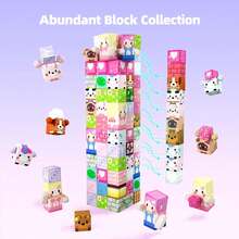 0.78 Inch Magnetic Building Blocks, Magnetic Pink Heart Flower Series, Random Cubic Construction Bricks Toy Set, STEM Educational Sensory Toy, Best Gift For Boys & Girls 3+ Years Old, 2025 - Multicolor - View 6
