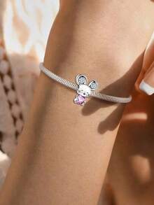 1 buc la modă drăguț animal de companie elefant serie farmecul mărgele potrivit pentru brățări de femei brățări brățări DIY bijuterii fabricare și ținută de zi cu zi potrivită bijuterii decorare pentru fete