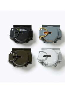 1 pieza Brújula americana individual, brújula multifuncional con tapa abatible, brújula luminiscente para exteriores