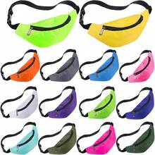 Rionera de nen de los aos 80 bolsas de cintura ajustables de nen de tela Oxford para entrenamiento, viajes, correr, cintura con cierre para fiestas de rave al aire ltima intervensin, mujeres, hombres, 14 colores, Colores brillantes, Large - Colores brillantes - Ver 1