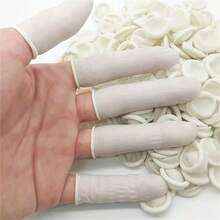 20 件一次性厚指套：耐磨防滑橡胶，适用于清洁、维修、喷漆、电子产品维修和手工艺品 - 彩色 - 查看 2