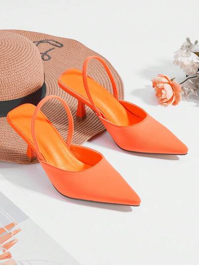 Damskie, jednokolorowe, uniwersalne, eleganckie, dojazdowe, świąteczne, szpiczaste czółenka na niskim obcasie typu kociak