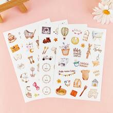 4 Blatt Baby Aufkleber, Braun/Blau, Deutsch/Englisch, wasserfeste Vinyl Aufkleber, für DIY Memo, Tagebuch, Wasserflasche, Notizbuch Dekoration, Aufkleber Buch, Baby Aufkleber, Babymonat Aufkleber, Neugeborenen Meilenstein Aufkleber, Baby Spielzeug Aufkleber, Baby Jungen Album, Baby's erstes Jahr Kalender