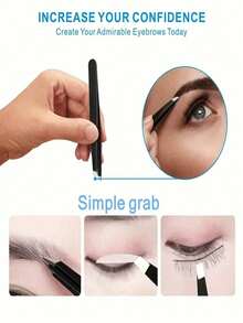 4Pcs Precision Tweezers Set For Eyebrows, Professional Stainless Steel Tweezers For Eyebrows - Great Precision For Facial Hair, Splinter And Ingrown Hair Removal Eyebrow Trimmers Hair Removal, Face Hair Removal, Hair Trimmer, Hair Trimmer, Barber Supplies, Haircut, Bag, Organizer, Storage, Hair Accessories