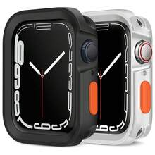 2pcs/Set Women Men Fashionable Casual Cute Soft TPU Hollow Out Protector Cover Comfortable Matte Anti-Fall Watch Case, Compatible With Apple Watch Case 40/41/42/44/45/46/49mm, For Apple Watch Series Ultra/SE/11/10/9/8/7/6/5/4, Clear+Black