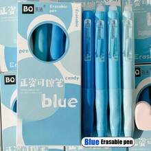 4pcs/Box Erasable Pens, 0.5mm Fine Tip, Blue/Black Ink, Quick Drying & Smooth, Suitable For Office, School, Planner, Exam, Christmas Gift, School Supplies, Christmas Present, Students, Art, High-End, Christmas, Students, Party Favor, Party Gift, Office, Learning