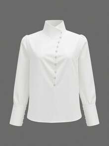 Women's Elegant Lightweight Asymmetric Open Cardigan, Casual Long Sleeve Top, Single-Breasted Front, Asymmetric Hem, Spring/Summer - White - View 7