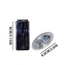 Zestaw 100 sztuk wybuchających kulek papierosowych DIY Push Rod Box z mieszanymi owocami, czarnym lodem i mentolem - wkłady do szczotki wzmacniające smak dla palaczy, przenośne, przezroczyste opakowanie, wzmacniające smak, transparentna konstrukcja, łatwy dostęp, akcesoria do palenia, kompaktowe przechowywanie, trwały pojemnik, nowoczesne palacze