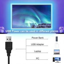 LED Lights For TV 16.4ft LED Light For 45-75 Inch TVs RGB Lights Backlight Behind Music Sync Bluetooth APP And Remote Control TV LEDs Strip USB Powered For Bedroom/Gaming - 9.8ft - View 10