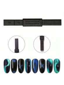 Żelowy lakier do paznokci 3D Cat Eye z magnesami na paznokcie, magnesy na paznokcie w kształcie kociego oka, magnesy na paznokcie z podwójną główką, magnetyczne długopisy do paznokci w paski, akcesoria do paznokci, narzędzia do paznokci, wielofunkcyjny zestaw magnesów do manicure DIY