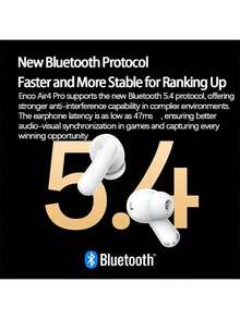 OPPO Air4 Pro 真無線主動降噪耳機 入耳式藍牙5.4 沉浸式高清音質 通用蘋果華為小米手機 節日禮物優選 - 黑色 - 查看 6