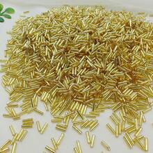 600pcs 2*7mm Magic Glass Beads, DIY Cross Stitch Beading Materials, Bracelet & Necklace Accessories - Yellow Gold - View 5