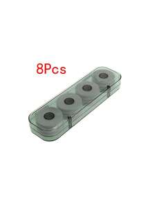 Juego de 8/16 piezas: Estuche de almacenamiento de carrete de espuma, tablero para enrollar línea, caja de aparejos de pesca, ganchos, cebos y accesorios de pesca - Diseño de caja de aparejos de pesca translúcida - Blanco - Ver 9