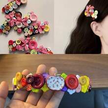 20/50/100pcs Colorful Plastic Cute Buttons, DIY Craft Decorative Buttons, Creative Scrapbooking Stickers, Assorted For Sweater, Cardigan, Shirt Sewing