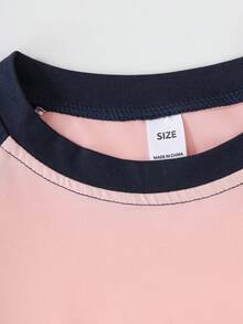 少女短袖T恤，光明未来动漫印花，泰迪熊柔软舒适日常穿着