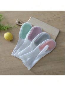 Rubber Latex Dishwashing Gloves, Waterproof, Lead-Free, Multi-Purpose, Essential For Kitchen, Bathroom, Outdoor Cleaning, Household Chores & Laundry