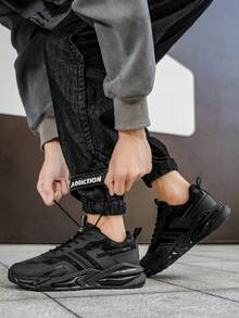 Men's Casual Air Cushion Sports Shoes, Comfortable Shock Absorption And Non-Slip Design Running Shoes, Suitable For Outdoor Sports And Daily Wear