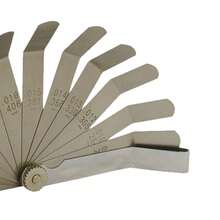 VENTDEPOT Calibrador para Válvulas de Motores, MXCVA-001, 12 Hojas, 008 a 026" / 0.20 a 0.69mm Medida, Pulgadas y Métricas - plateado - Ver 4