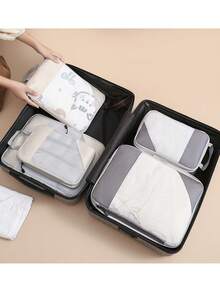 3/1 Waterproof Multifunctional Storage Bag, Suitcase Storage Bag, Cosmetic Storage Bag, Unisex Portable Storage Bag, Suitable For Business Trips, Travel, Vacations, Holidays, Parties, Weddings, Holiday Gifts, Lipstick, Skincare Products, Cosmetics, Clothes, Pants, Down Jackets.