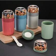 1 件 830ML 沙拉杯，早餐杯带餐具，防漏杯套装：便携式水果沙拉、谷物和酸奶杯套装，可用洗碗机清洗，适合工作、学校和旅行 - （蓝色）（白色）（紫色）（红色）（绿色） - 彩色 - 查看 10