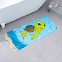 Children's Bath Mat Non-Slip And Mildew-Proof, Cartoon Baby Bath Mat, 100x40cm Extra Large Non-Slip Shower Mat Children's Bathtub Mat With Suction Cup And Drainage Holes, Machine Washable, Ocean Park - multicolour - View 12