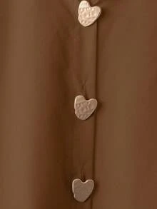 Blusa holgada y casual con estilo para mujer - Marrón - Ver 5