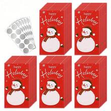 10 pezzi/20 pezzi/30 pezzi, Adesivi gratta e vinci natalizi | Giochi di festa e biglietti della lotteria con disegni di pupazzi di neve | Molto adatti per attività familiari, intrattenimento di gruppo e commerciali | Senza alimentazione elettrica, materiali di carta, accessori natalizi - Multicolore - Visualizzare 1