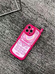 1pc Fashionable Heart-Shaped Glossy Phone Case Compatible With IPhone 17pro/17Air /17/17promax16/11/16pro/16plus/16promax/16e/15Promax/13/14/12/XS/XR/7G/8P, Soft Silicone Anti-Drop Protective Cover For XR, XS Max, 7/8 Plus - Multicolor - View 4