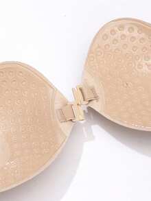 Sujetador adhesivo invisible con push-up, elevador de pechos de silicona sin espalda, cubre pezones autoadhesivos con forma de mango