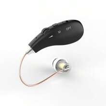 RIKYA Adjustable Volume Rechargeable Hearing Aid Headphones-Durable ABS, USB Charging, Lithium Battery-Polymer, Easy To Carry, Suitable For Sports And Outdoor Activities, Sports Headphones | USB Charging Hearing Aid Headphones, Earplug Headphones