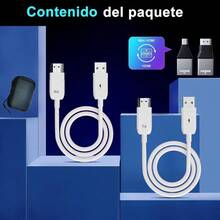 inalámbrico Transmisor y Receptor Inalámbrico  5G 2.4G Extender Kit Extensor Portáti PlugandPlay Transmisión Inalámbrica para Ordenador Portátil TV Box DVD Neflix - Blanco - Ver 8