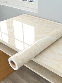 1 Stück beige Marmor Textur Abziehbild Tapete, Heimdekoration Aufkleber für Küche, Schränke, Tische, Räume, Badezimmer, selbstklebende Wandverkleidung Tapete Wandaufkleber Wanddekoration Raumdekoration Tapete Aufkleber Wanddekoration Schlafzimmer Dekoration Küchendekoration