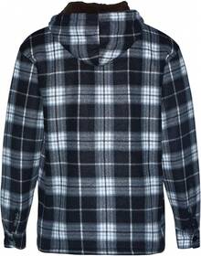 Heavyweight Sherpa Hoodies For Men, Thick Fleece Lined Full Zip Up Winter Warm Sweatshirts Work Jackets-20256688 - Mfj130-黑色 - 查看 10
