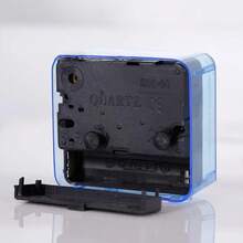 OBOVAY 1pc Square Design Alarm Clock With Plastic Silent Sweep Movement, Creative Transparent Modern Style, Christmas/New Year Gift Home Decor Room Decor - Multicolor - View 4