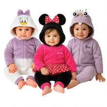 Disney Pack 3 Mameluco con gorro bordado sin pie Boo, Minnie Mouse, Daisy - Multicolor - Ver 1