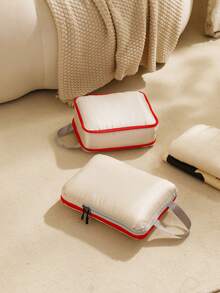 4 قطع مكعبات تعبئة للسفر، منظمات أمتعة ضاغطة، حقائب تخزين رقمية ومستحضرات تجميل، مناسبة لحقائب الملابس والأحذية، حقيبة سفر، حقيبة يد، حقيبة أمتعة للسفر والأعمال والعطلات، سعة كبيرة، محمولة متعددة الوظائف، حقيبة سفر متنوعة الاستخدام