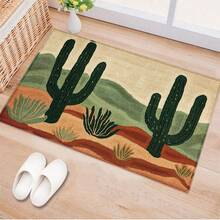 Tapis en fausse laine, tapis cactus, paillasson, tapis de cuisine, tapis de salle de bain, tapis de buanderie, convient pour la cuisine, l'entrée, la salle de bain, la buanderie, le couloir, la décoration et l'embellissement du salon