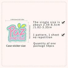 50 Stücke Spanien inspirierte ästhetische Aufkleber-Pack, süße Cartoon Belohnungs-Aufkleber, motivierende Aufkleber, wasserfeste Vinyl-Aufkleber in Großpackung für Wasserflasche, Skateboard, Gepäck, Laptops, Stoßstange, Themen-Party Zubehör