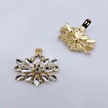 2 pezzi Accessori per tacchi alti, decorazioni per scarpe, facili da applicare e rimuovere, adatti per tacchi alti, scarpe da sposa, uso all'aperto, matrimonio, festa, casa, vacanza, scuola, ufficio e altre occasioni - Multicolore - Visualizzare 12