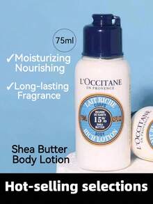 L'Occitane ​​Travel-Size Shea Butter Body Lotion75ml/2.54ozLong-Lasting Fragrance​ Moisturizing And Nourishing