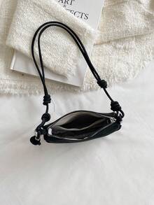 1 geantă de mână mică vintage mată pentru femei, geantă crossbody compactă și elegantă pentru uz zilnic - Negru - Vizualizare 11