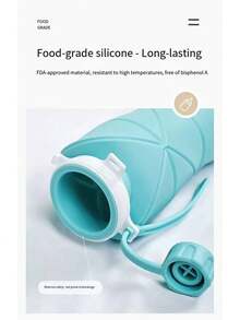 1 Stück 600ml/20,49oz Sport-/Outdoor Wasserflasche, Silikon zusammenklappbarer, erweiterbarer Trinkbecher, Outdoor Reise Sport Mehrzweck Faltbecher mit großem Fassungsvermögen, hochwertige tragbare Wasserflasche für Sport & Wandern, zufällige Farbe