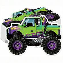 20pcs/40pcs/60pcs Monster Truck Paper Napkins Monster Robot Birthday Decoration Purple Green Truck Shaped Disposable Lunch Napkins Monster Truck Theme Party Supplies Racing Birthday Decoration Birthday Party Favors - Multicolor - View 2