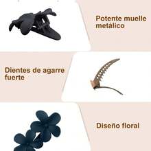 pinza para el cabello  6 Piezas Pinzas para Cabello - Broches para Cabello de Mujer, Mate Antideslizante Multiestilo, Accesorios para Cabello Mujer para Todos Los Peinados (Neutros) - Neutrales - Ver 8