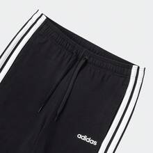 Adidas Casual Versatile Loose 3-Stripes Straight Breathable Zip-Up Ankle Cuff Sports Pants, Unisex CY KA8348 - Black - View 4