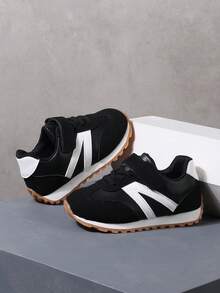 New Style Kids/Students Casual Fashion Sneakers, Suitable For All Seasons - Black - View 2