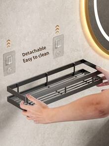 1 kệ đựng đồ nhà tắm treo tường, chất liệu kim loại, kệ đựng đồ dùng nhà tắm dung tích lớn, kệ đựng đồ vệ sinh cá nhân, kệ đựng đồ nhà tắm và nhà bếp, kệ thoát nước có lỗ, kệ đựng chai lọ, kệ treo tường nhà tắm, thích hợp cho phòng tắm, nhà bếp, ban công, bàn trang điểm, khu vực tắm vòi sen, lắp đặt không cần khoan. Phụ kiện nhà tắm - Nhiều màu - Xem 6