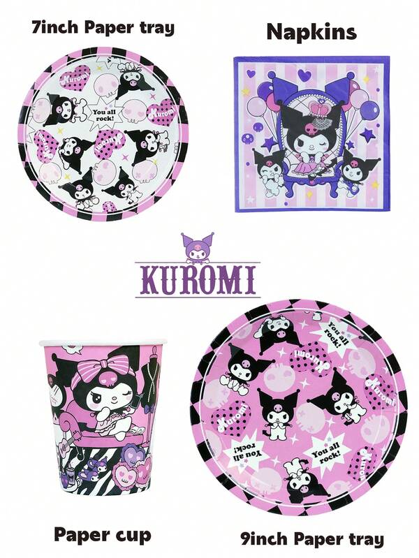 Sanrio مجموعة 40/20/10 قطعة، سانريو، سينامورول، هالو كيتي، كورومي، ميلودي، مجموعة حفلة بموضوع شخصيات كرتونية، تشمل أطباق ورقية، أكواب ورقية، مناديل، مناسبة لحفلات أعياد الميلاد، التجمعات اليومية، حفلات الزفاف، ضيوف الاستقبال، مواصفات متعددة للاختيار من بينها، مناسبة لاستخدام متعدد الأشخاص، المطبخ، الديكور، ديكور المطعم، التخييم، النزهات، أكواب المكتب.